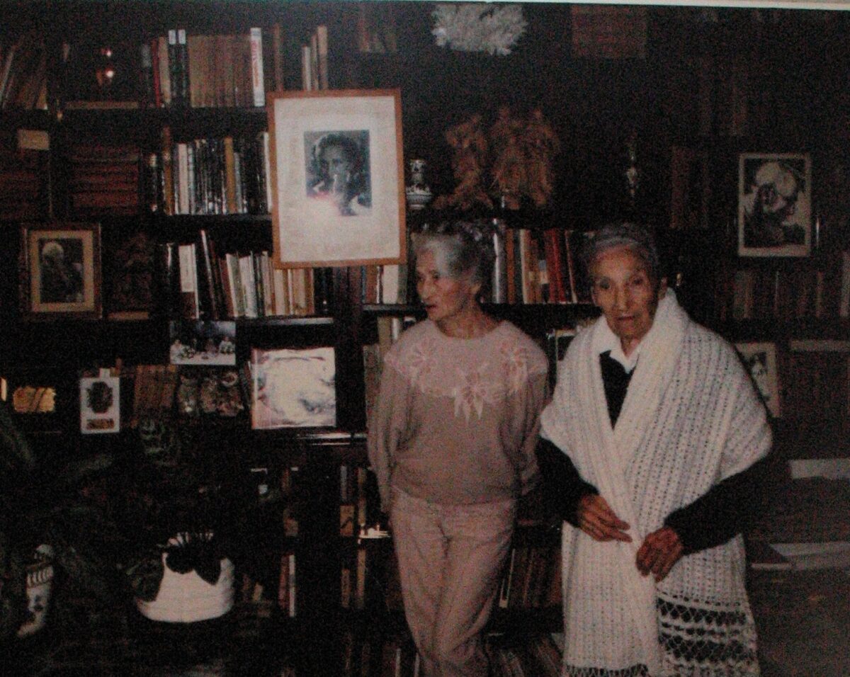 Las hermanas Cossettini en la biblioteca personal